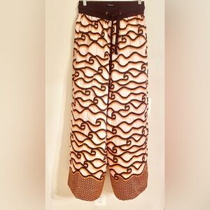 SCOTCH & SODA Abstract Print High Rise Wide Leg Pants Size Small- EUC